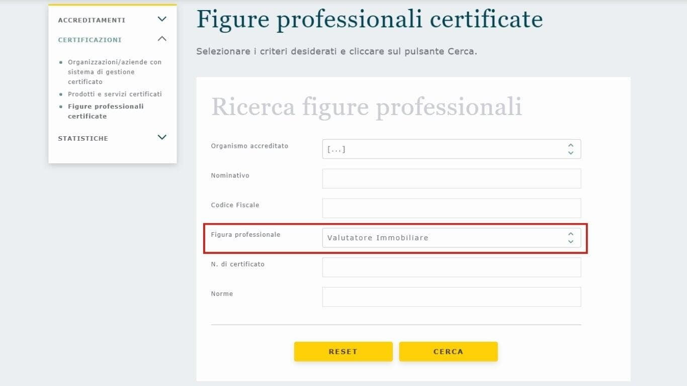 Figure professionali certificate